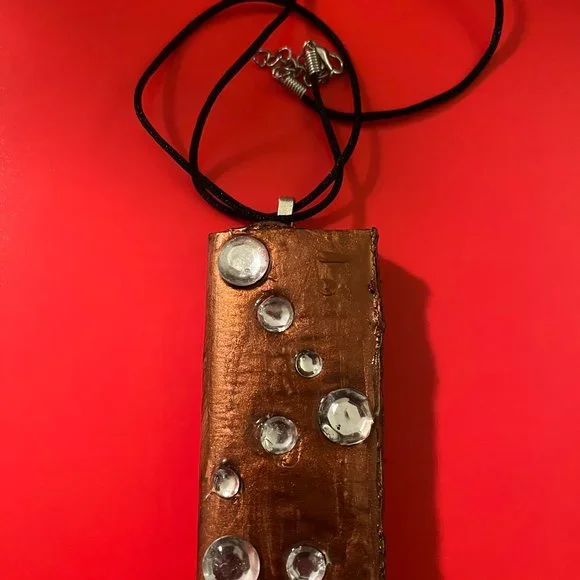 One of a Kind Seashell Boho Rare Unique Vintage Reversible Handmade Necklace - Picture 5 of 16